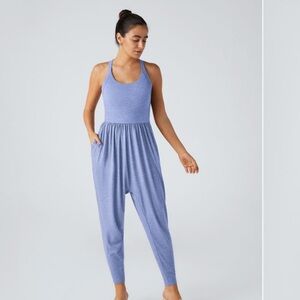 HALARA Blue Jumpsuit Effortlessly Chic and Comfortable NWT